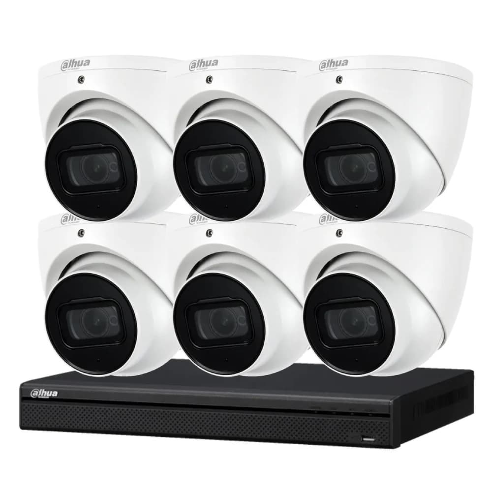 Dahua 6 camera CCTV security package with NVR