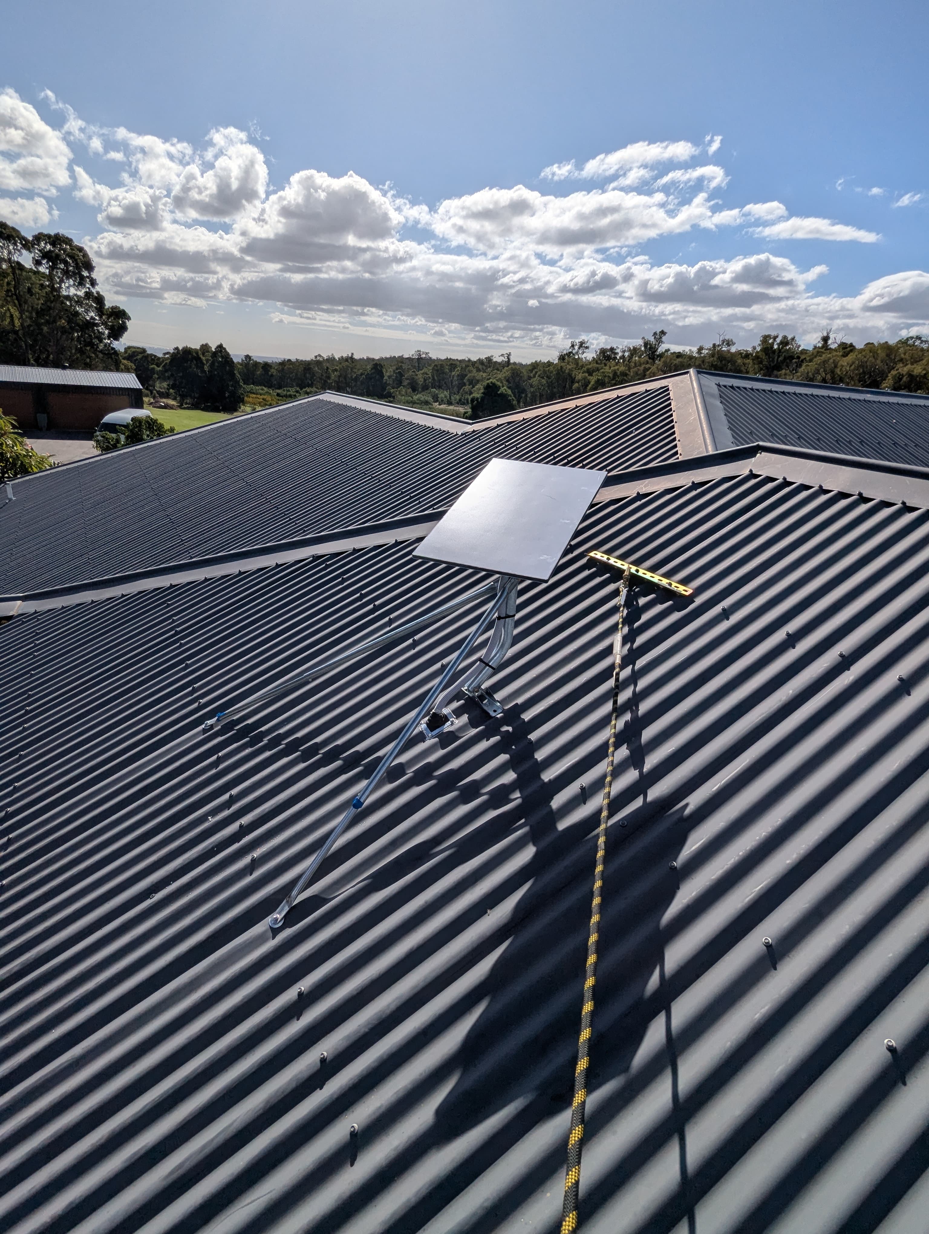 Starlink dish installed on a Perth home