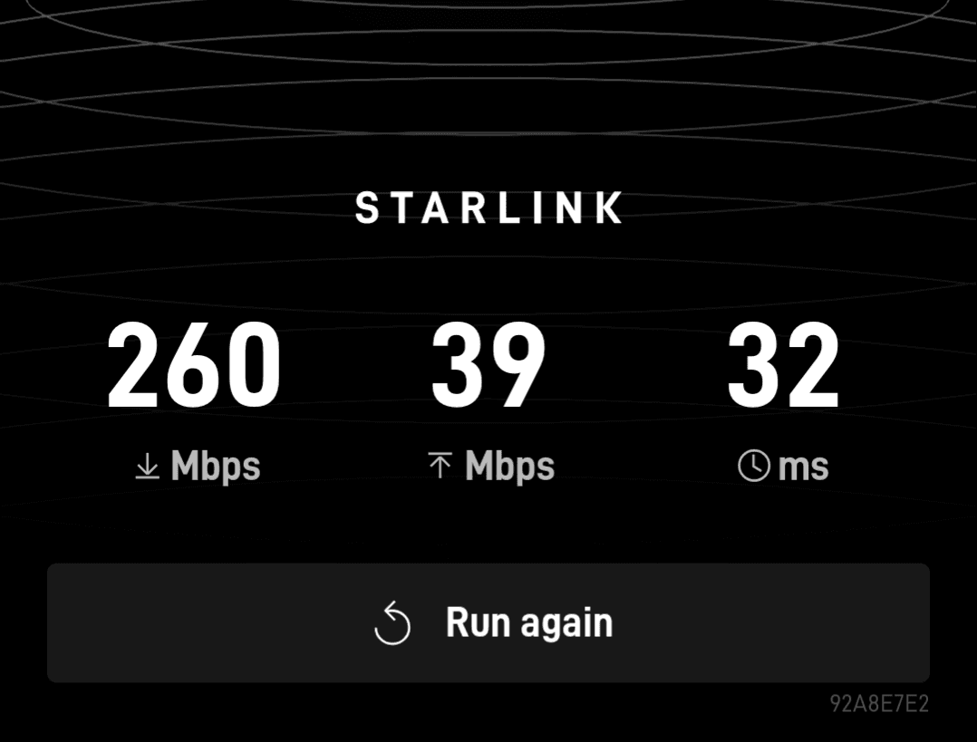 Starlink app WiFi setup screen